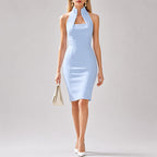 Valerie - Women’s Halter Neck Bodycon Mini Dress