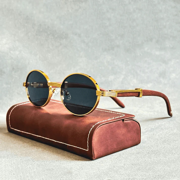 Veyra - Women’s Elegant Circular Metal Sunglasses
