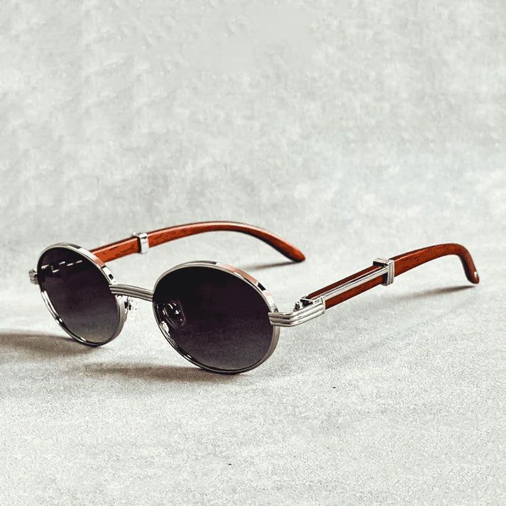 Veyra - Women’s Elegant Circular Metal Sunglasses