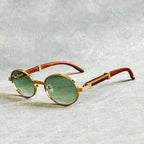 Veyra - Women’s Elegant Circular Metal Sunglasses