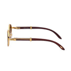 Veyra - Women’s Elegant Circular Metal Sunglasses