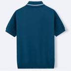 Zachary - Men’s Textured Knit Polo Shirt